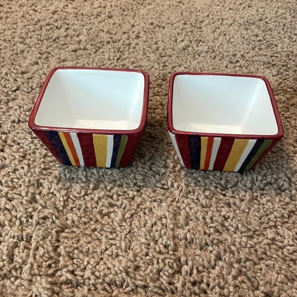 Perfect condition simple additions by pampered chef dip bowls. Set of 2 - Picture 1 of 5